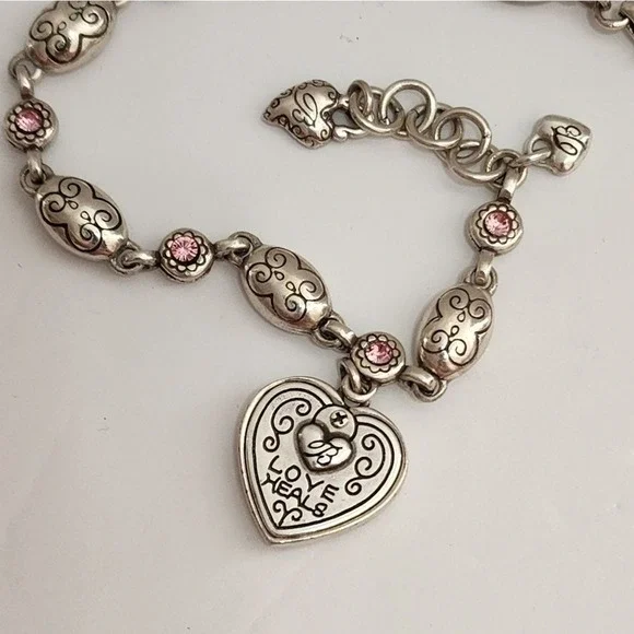BRIGHTON 2014 the Power of Pink breast cancer awareness Charm bracelet - Picture 3 of 5
